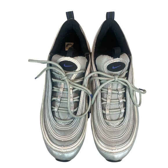 Nike Air Max 97 Shoes Youth Size 7Y Metallic Silver Persian Violet 921522-027 - Picture 9 of 10